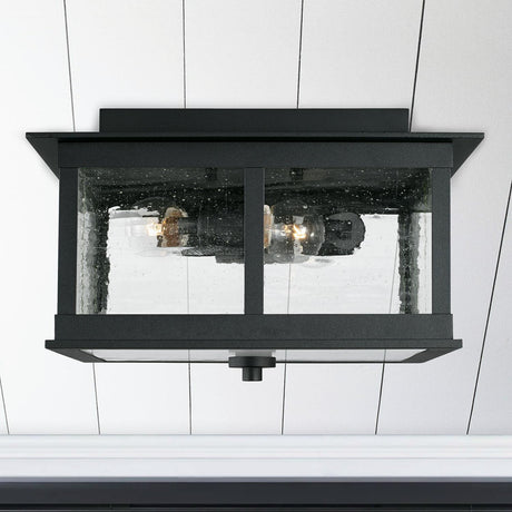 Capital Lighting 943836BK Barrett 3 Light Outdoor Flush Black