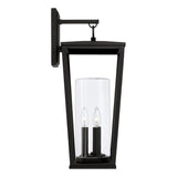 Capital Lighting 948131BK Elliott 3 Light Outdoor Wall Lantern Black