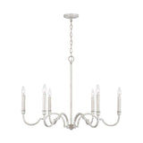 Capital Lighting 438561WW Demi 6 Light Chandelier Winter White