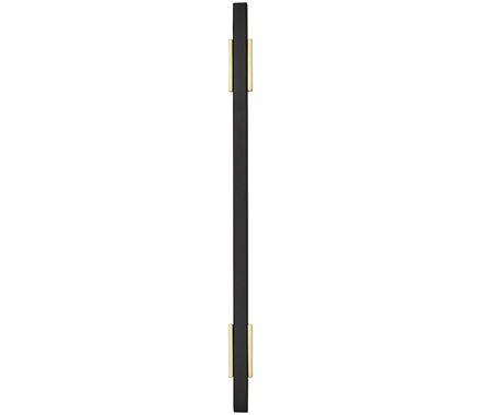 Amerock Cabinet Pull Brushed Gold/Matte Black 6-5/16 inch (160 mm) Center to Center Urbanite 1 Pack Drawer Pull Drawer Handle Cabinet Hardware