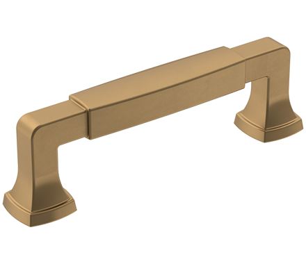 Amerock Cabinet Pull Champagne Bronze 3-3/4 inch (96 mm) Center-to-Center Stature 1 Pack Drawer Pull Cabinet Handle Cabinet Hardware