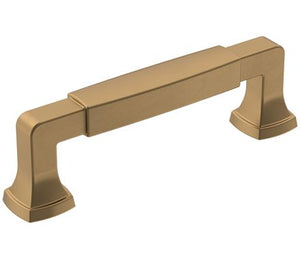 Amerock Cabinet Pull Champagne Bronze 3-3/4 inch (96 mm) Center-to-Center Stature 1 Pack Drawer Pull Cabinet Handle Cabinet Hardware