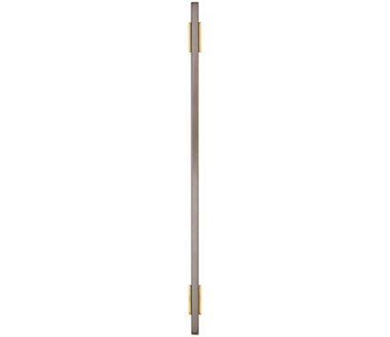 Amerock Cabinet Pull Brushed Gold/Black Chrome 10-1/16 inch (256 mm) Center to Center Urbanite 1 Pack Drawer Pull Drawer Handle Cabinet Hardware