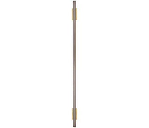 Amerock Cabinet Pull Brushed Gold/Black Chrome 10-1/16 inch (256 mm) Center to Center Urbanite 1 Pack Drawer Pull Drawer Handle Cabinet Hardware