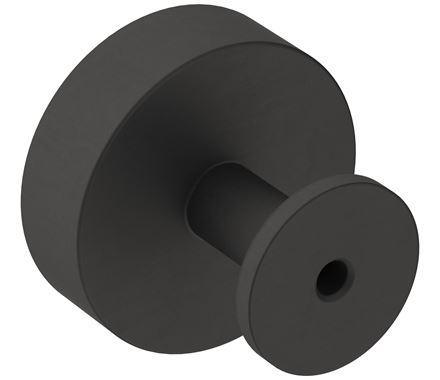 Amerock Cabinet Knob Matte Black 1-1/4 inch (32 mm) Diameter Radius 1 Pack Drawer Knob Cabinet Hardware