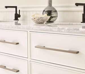 Amerock Cabinet Pull Silver Champagne 6-5/16 inch (160 mm) Center to Center Separa 1 Pack Drawer Pull Drawer Handle Cabinet Hardware