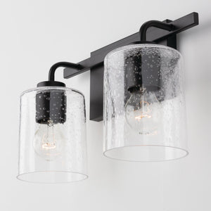 Capital Lighting 128521MB-449 Greyson 2 Light Vanity Matte Black