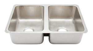 Thompson Traders Villa Hammered Stainless Steel Double Bowl Villa KDU-3120HSS Stainless Steel
(Hammered)