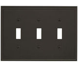 Amerock Wall Plate Black Bronze 3 Toggle Switch Plate Cover Mulholland 1 Pack Light Switch Cover