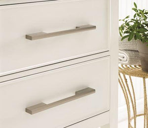 Amerock Cabinet Pull Silver Champagne 8 inch (203 mm) Center to Center Separa 1 Pack Drawer Pull Drawer Handle Cabinet Hardware