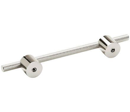 Amerock Cabinet Pull Polished Nickel 5-1/16 inch (128 mm) Center to Center Transcendent 1 Pack Drawer Pull Drawer Handle Cabinet Hardware