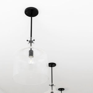 Capital Lighting 325712MB Crawford 1 Light Pendant Matte Black