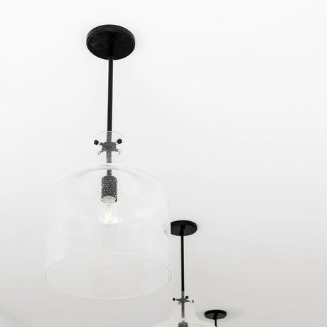 Capital Lighting 325712MB Crawford 1 Light Pendant Matte Black