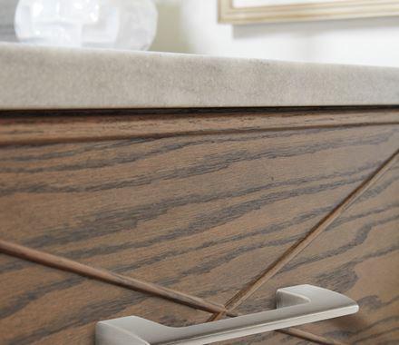 Amerock Cabinet Pull Satin Nickel 3-3/4 inch (96 mm) Center to Center Riva 1 Pack Drawer Pull Drawer Handle Cabinet Hardware