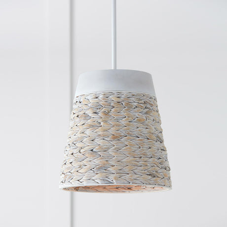 Capital Lighting 343911HW Tallulah 1 Light Pendant Chalk Wash