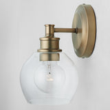 Capital Lighting 621111AD-426 Mid Century 1 Light Sconce Aged Brass