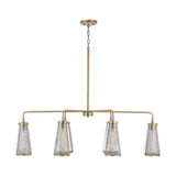 Capital Lighting 832361AD Abbott 6 Light Island Aged Brass