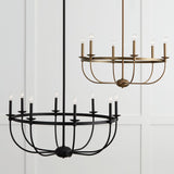 Capital Lighting 425161AD Rylann 6 Light Chandelier Aged Brass