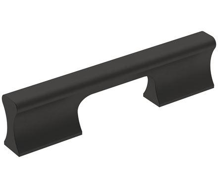Amerock Cabinet Pull Matte Black 3-3/4 inch (96 mm) Center-to-Center Status 1 Pack Drawer Pull Cabinet Handle Cabinet Hardware