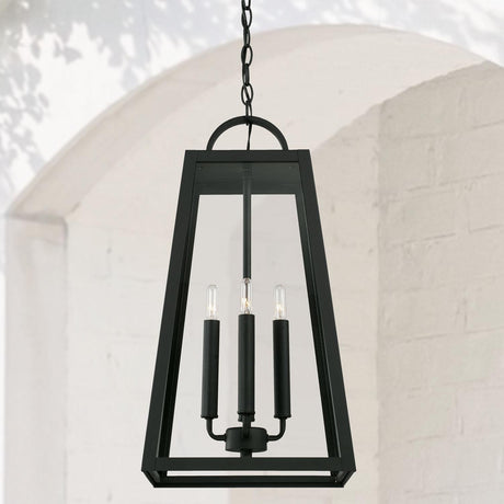 Capital Lighting 943744BK Leighton 4 Light Outdoor Hanging Lantern Black