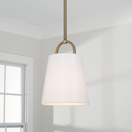 Capital Lighting 349411AD Brody 1 Light Pendant Aged Brass