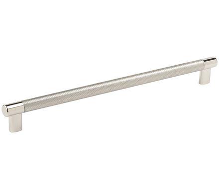 Amerock Cabinet Pull Polished Nickel/Stainless Steel 12-5/8 inch (320 mm) Center to Center Esquire 1 Pack Drawer Pull Drawer Handle Cabinet Hardware