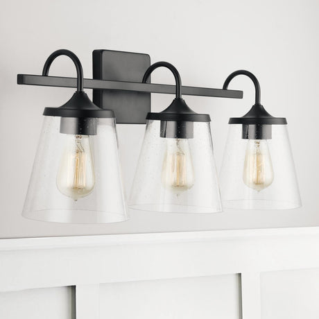 Capital Lighting 139132MB-496 Jayne 3 Light Vanity Matte Black