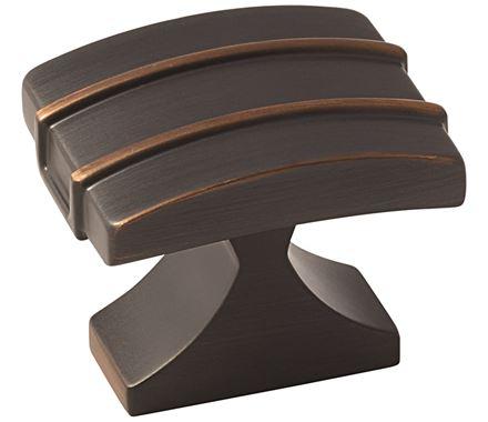 Amerock Cabinet Knob Oil Rubbed Bronze 1-1/2 inch (38 mm) Length Davenport 1 Pack Drawer Knob Cabinet Hardware