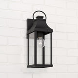 Capital Lighting 946411BK Bradford 1 Light Outdoor Wall Lantern Black