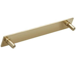 Amerock Cabinet Pull Golden Champagne 7-9/16 inch (192 mm) Center to Center Kamari 1 Pack Drawer Pull Drawer Handle Cabinet Hardware