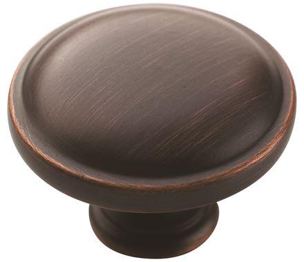 Amerock Cabinet Knob Oil Rubbed Bronze 1-1/4 inch (32 mm) Diameter Everyday Heritage 1 Pack Drawer Knob Cabinet Hardware