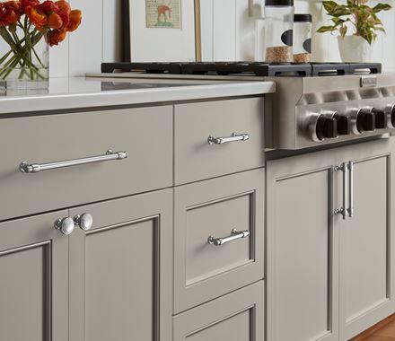 Amerock Cabinet Pull Polished Chrome 8-13/16 inch (224 mm) Center-to-Center Winsome 1 Pack Drawer Pull Cabinet Handle Cabinet Hardware