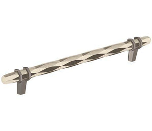 Amerock Cabinet Pull Polished Nickel/Black Chrome 8 inch (203 mm) Center-to-Center London 1 Pack Drawer Pull Drawer Handle Cabinet Hardware