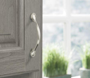 Amerock Cabinet Pull Satin Nickel 3 inch (76 mm) Center to Center Everyday Heritage 1 Pack Drawer Pull Drawer Handle Cabinet Hardware