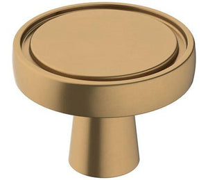 Amerock Cabinet Knob Champagne Bronze 1-3/8 inch (35 mm) Diameter Destine 1 Pack Drawer Knob Cabinet Hardware