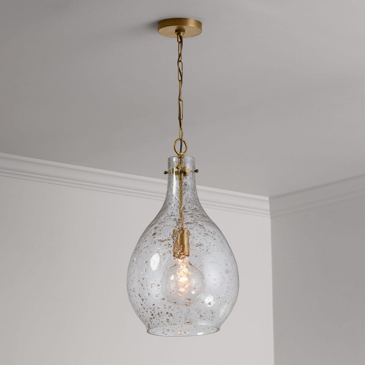 Capital Lighting 333813PA-472 Rabun 1 Light Pendant Patinaed Brass