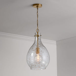 Capital Lighting 333813PA-472 Rabun 1 Light Pendant Patinaed Brass