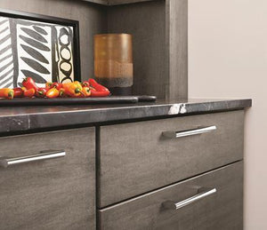 Amerock Cabinet Pull Polished Chrome 3-3/4 inch (96 mm) Center-to-Center Versa 1 Pack Drawer Pull Cabinet Handle Cabinet Hardware