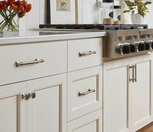 Amerock Cabinet Pull Satin Nickel 6-5/16 inch (160 mm) Center to Center Davenport 1 Pack Drawer Pull Drawer Handle Cabinet Hardware