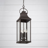 Capital Lighting 946442OZ Bradford 4 Light Outdoor Hanging Lantern Oiled Bronze