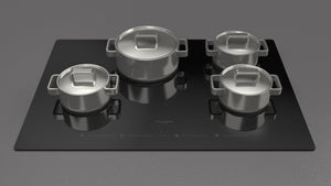 30" 700 Series Touch Radiant Cooktop, 4 Zone, Black
