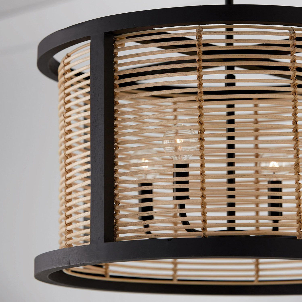 Capital Lighting 344061FK Rico 4 Light Pendant Flat Black