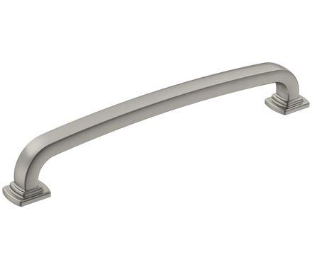 Amerock Cabinet Pull Satin Nickel 6-5/16 inch (160 mm) Center-to-Center Surpass 1 Pack Drawer Pull Cabinet Handle Cabinet Hardware