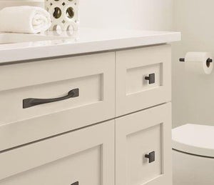 Amerock Cabinet Pull Matte Black 5-1/16 inch (128 mm) Center-to-Center Uprise 1 Pack Drawer Pull Cabinet Handle Cabinet Hardware