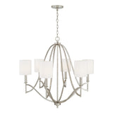 Capital Lighting 442361AS-701 Sylvia 6 Light Chandelier Antique Silver