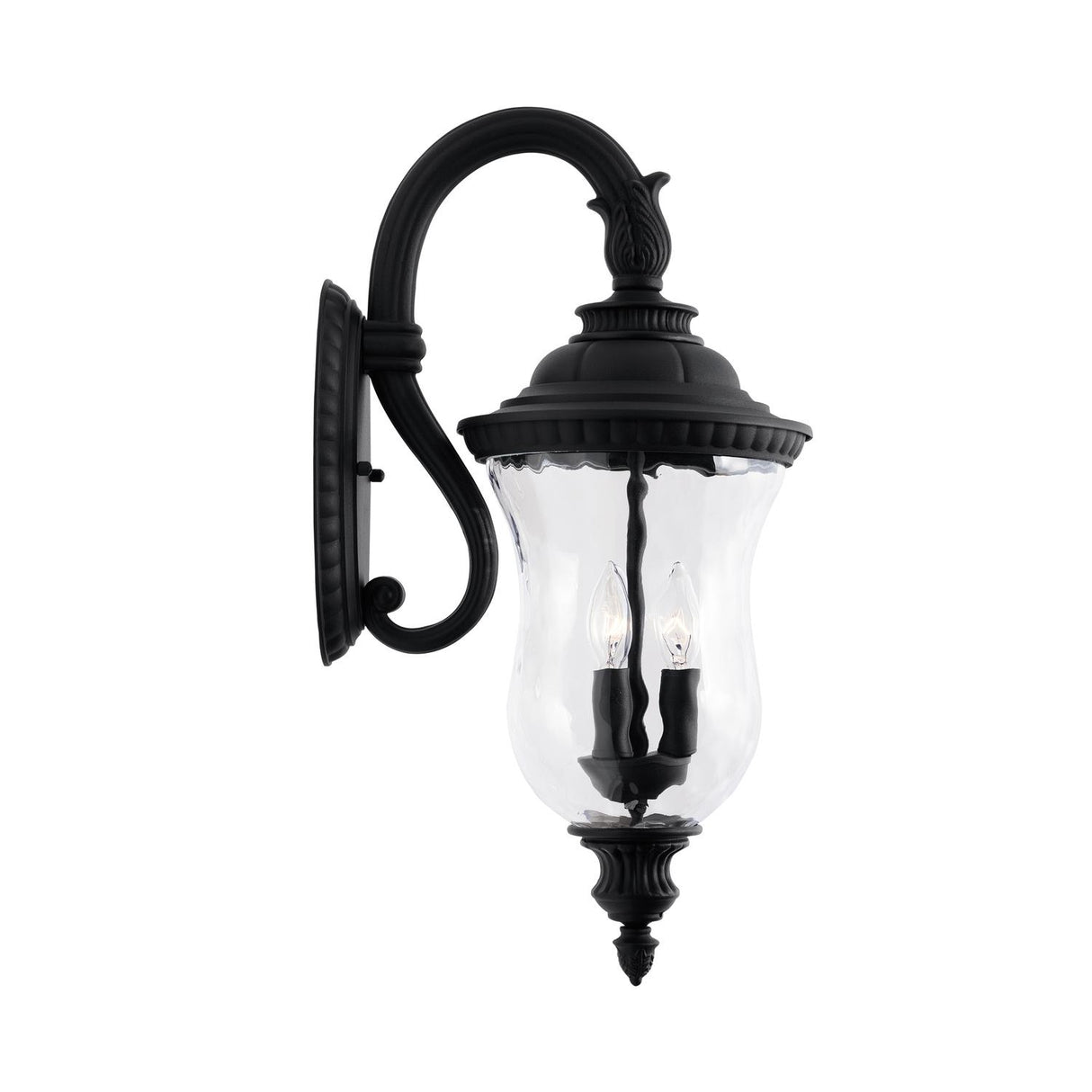 Capital Lighting 939831BK Ashford 3 Light Outdoor Wall Lantern Black