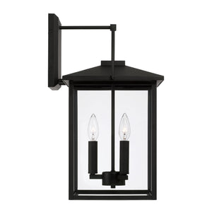 Capital Lighting 948031BK Bryson 3 Light Outdoor Wall Lantern Black