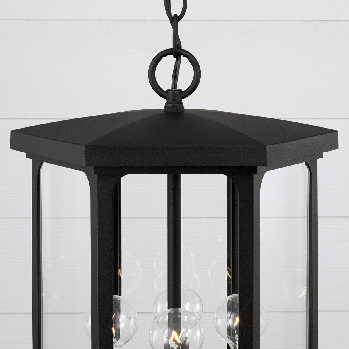 Capital Lighting 946642BK Walton 4 Light Outdoor Hanging Lantern Black