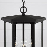 Capital Lighting 946642BK Walton 4 Light Outdoor Hanging Lantern Black