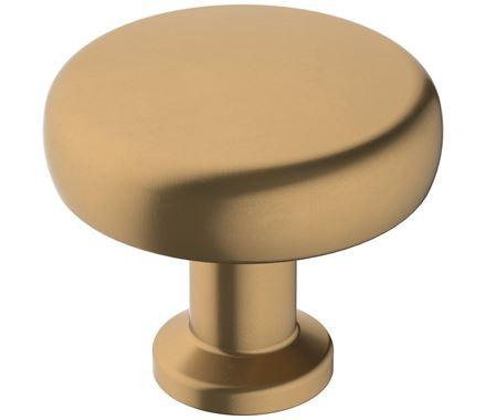 Amerock Cabinet Knob Champagne Bronze 1-1/4 inch (32 mm) Diameter Factor 1 Pack Drawer Knob Cabinet Hardware